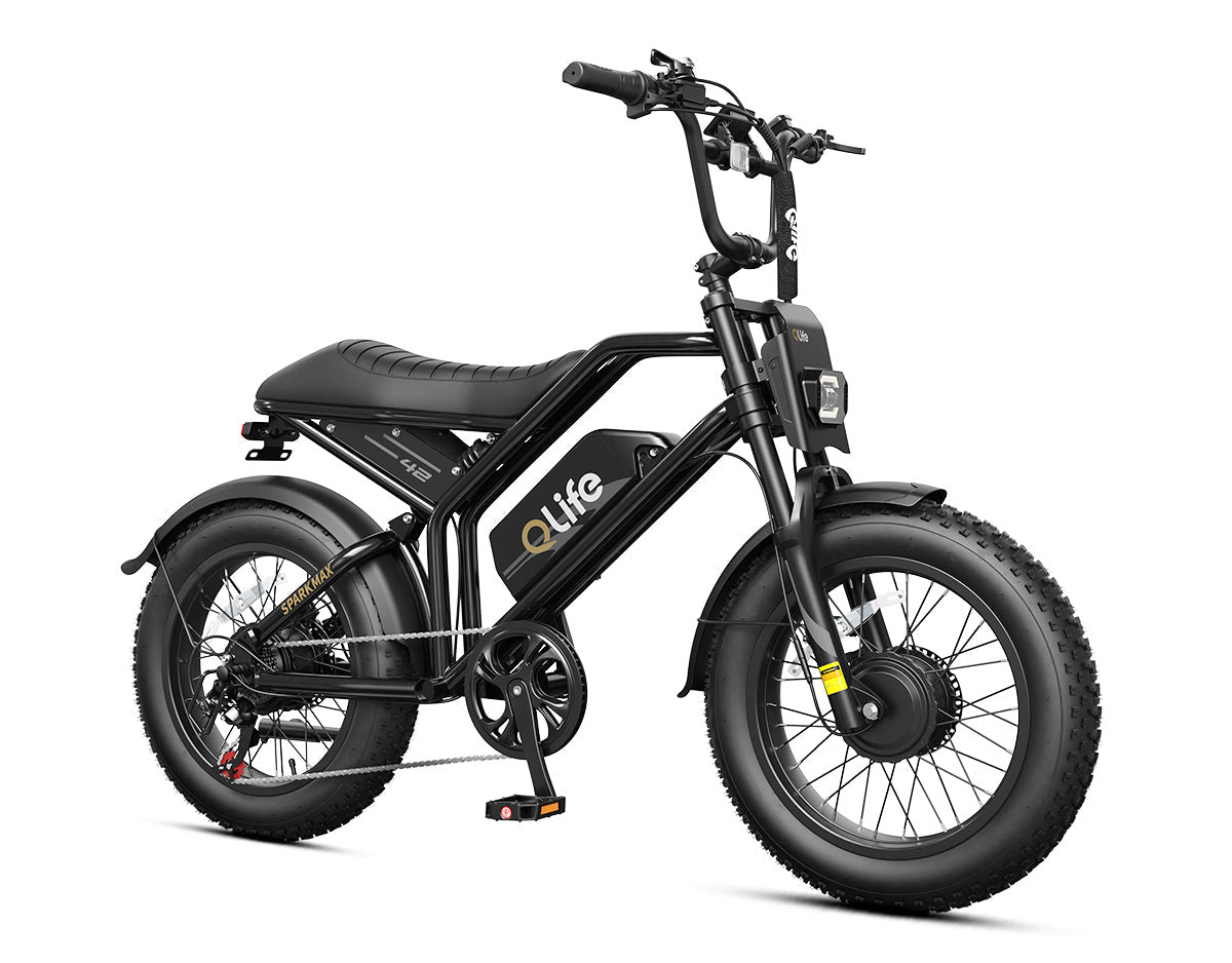 Spark Max Dual Motor 20x4.0" Hydraulic Brakes Moped-Style E-Bike