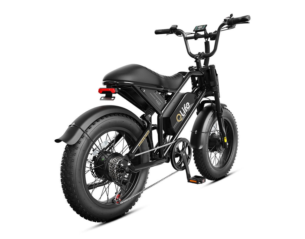 Spark Max Dual Motor 20x4.0" Hydraulic Brakes Moped-Style E-Bike