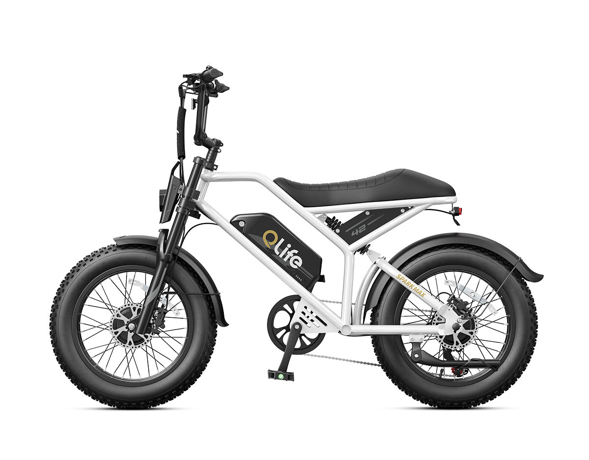 Spark Max Dual Motor 20x4.0" Hydraulic Brakes Moped-Style E-Bike