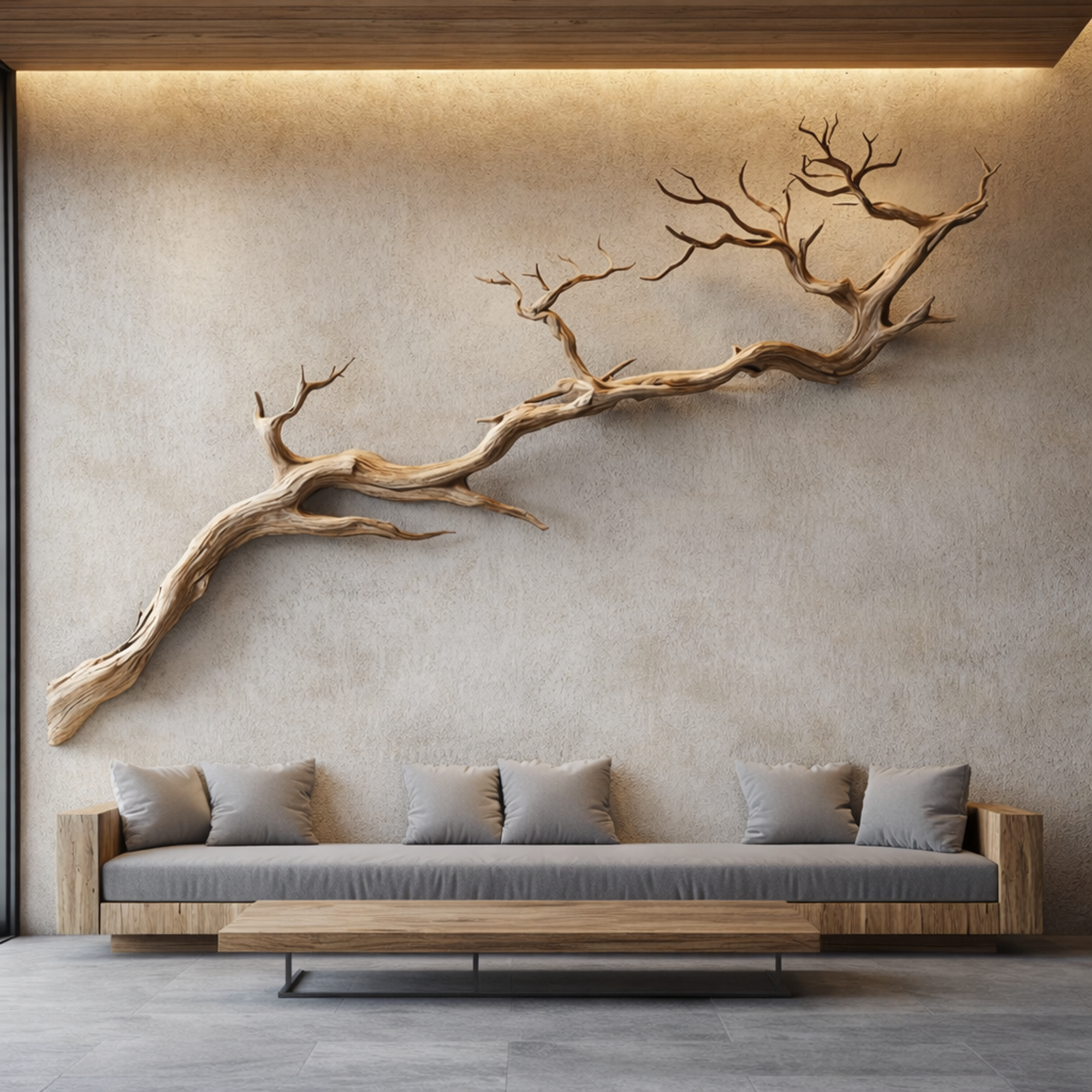 Nature Inspired Solid Wood Wall Art Sculptural Living Space Decor