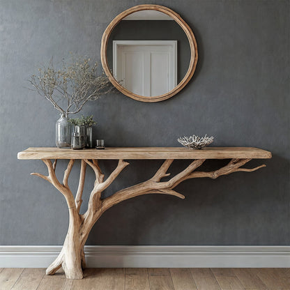 Floating Edge Console Table Handcraft