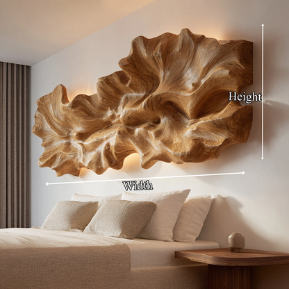 Rustic Signature Sculpted Wood Headboard Solid Wood Bedroom Interior Gallery Feature