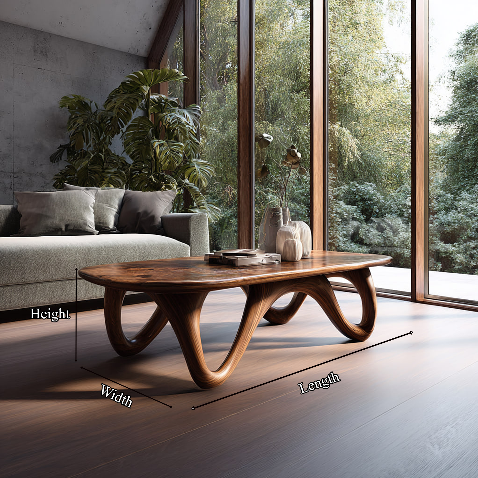 Mid Century Modern Coffee Table Living Room