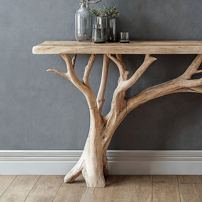 Floating Edge Console Table Handcraft