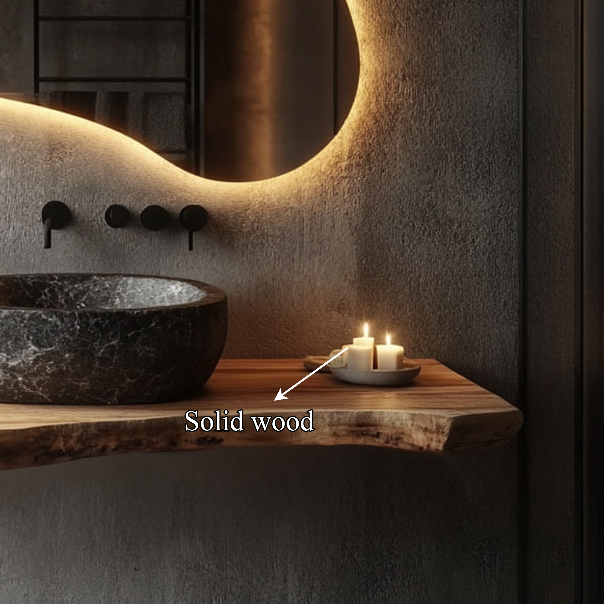 Rustic Floating Wall Vanity Bathroom Morden Decor