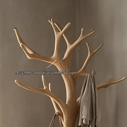 Rustic Tree Coat Stand Entryway Living Room Mudroom