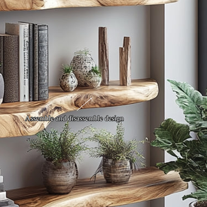 Rustic Live Edge Floating Bookshelf Living Room Or Office