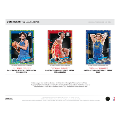 2023/24 Panini Donruss Optic Basketball Fast Break Box