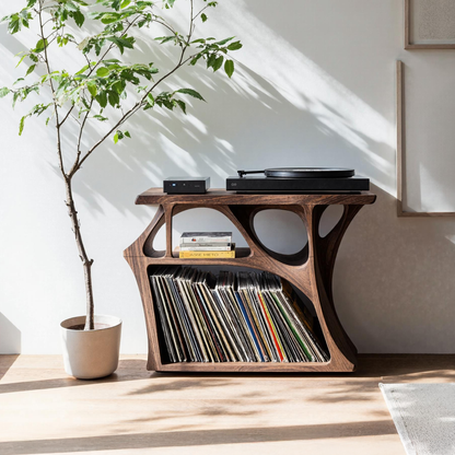 Mid Century Record Stand Living Room Decor Essential