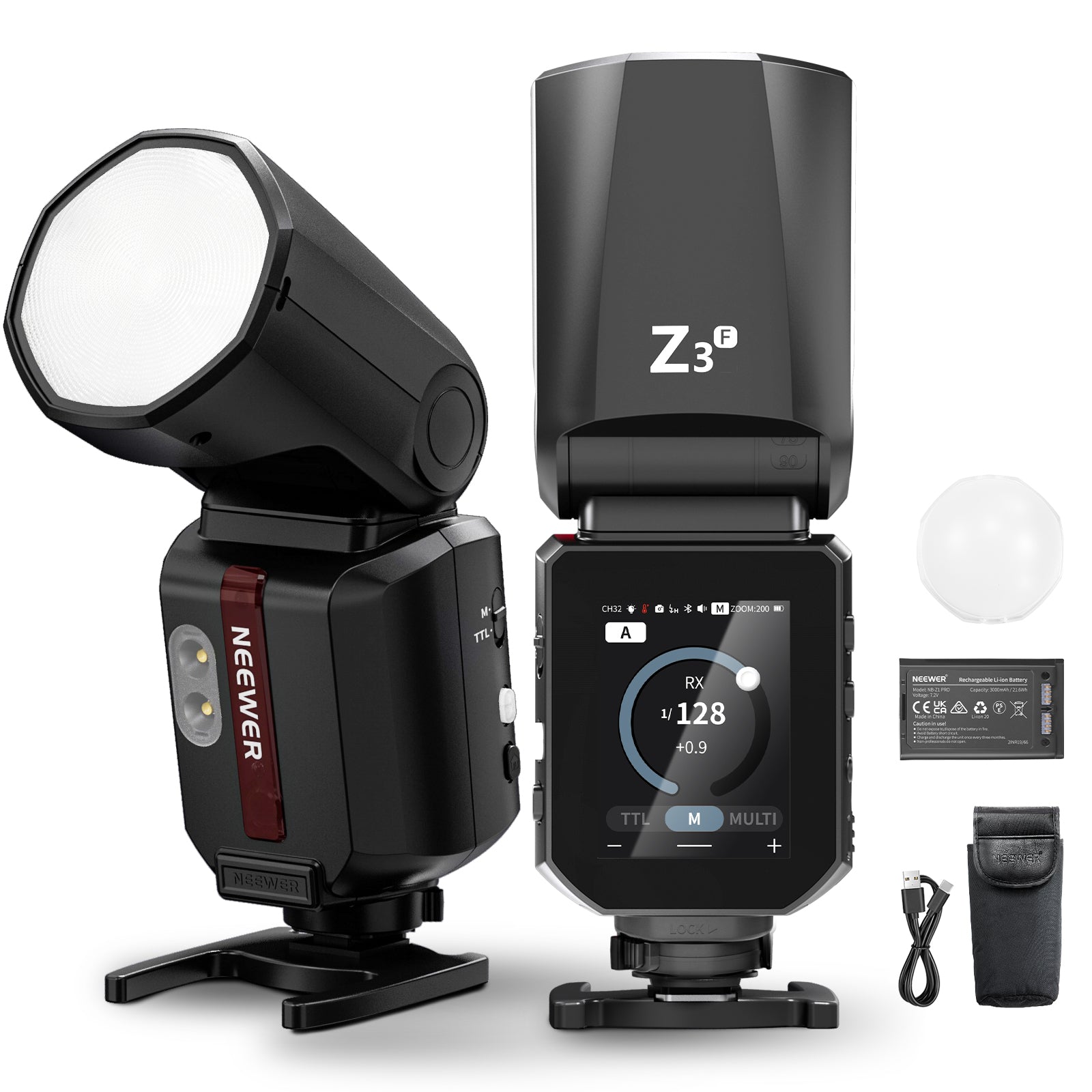 NEEWER Z3 100Ws 2.4G TTL Flash Speedlite