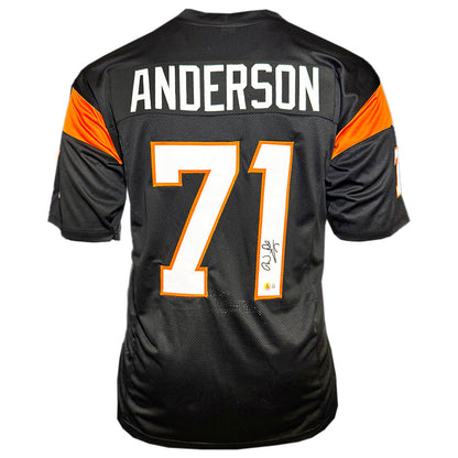 Willie Anderson Signed Cincinnati Black Football Jersey (Beckett)