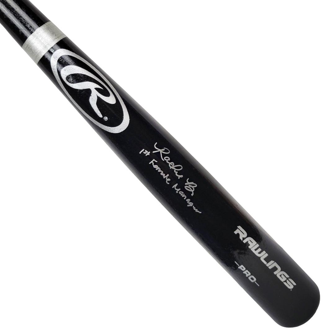 Rachel Balkovec Signed 1st Female manager Inscription Rawlings Black Baseball Bat (Beckett)