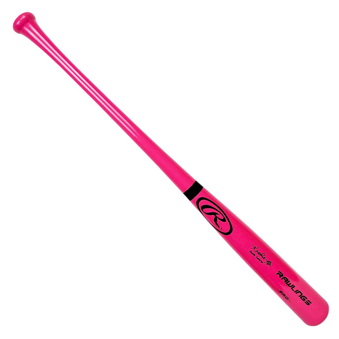 Rachel Balkovec Signed F*** Cancer Inscription Pink Rawlings Baseball Bat (Beckett)