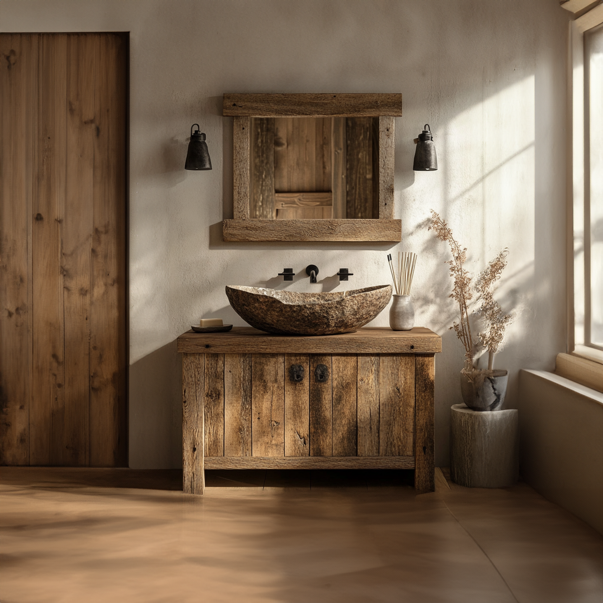 Bathroom Rustic Vanity Reclaimed Wood Home Decor Christmas Gift