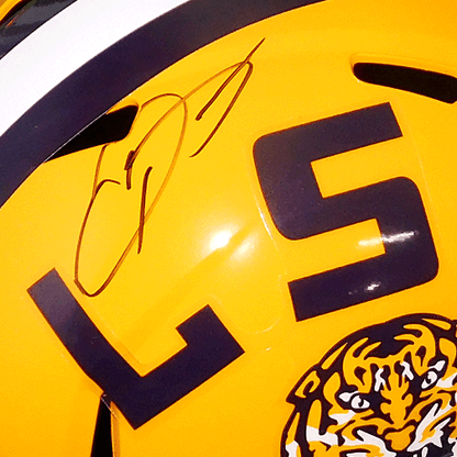 Odell Beckham Jr. Signed LSU Tigers Full-Size Speed Replica Yellow Helmet (JSA)