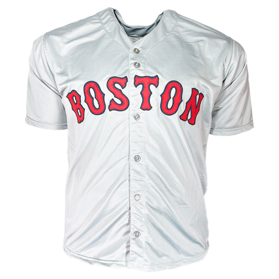 Brayan Bello Signed Boston Grey Baseball Jersey Black Ink (Beckett)