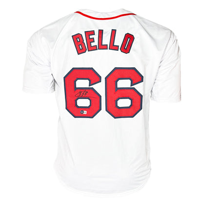 Brayan Bello Signed Boston White Baseball Jersey Black Ink (Beckett)