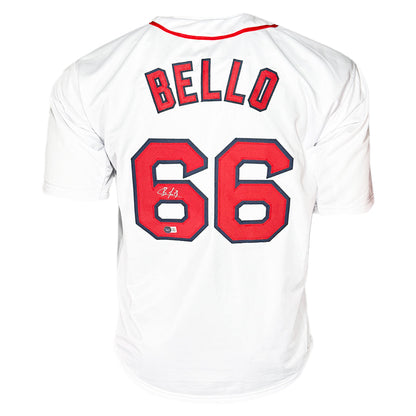 Brayan Bello Signed Boston White Baseball Jersey Silver Ink (Beckett)