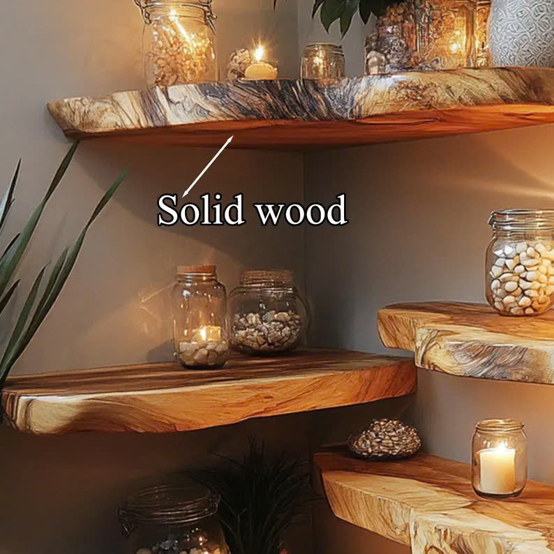 Floating Shelf Live Edge Floating Shelves Solid Wood
