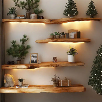 Rustic Floating Shelves Display Shelves Gifts