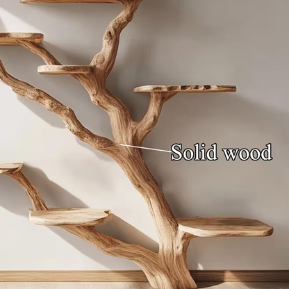 Natural Solid Wood Cat Tree Stylish Cat Furniture
