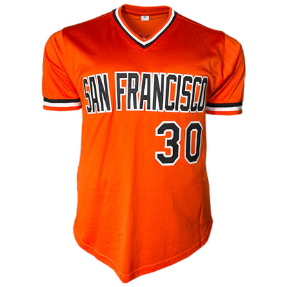 Orlando Cepeda Signed San Francisco Orange Baseball Jersey (Beckett)