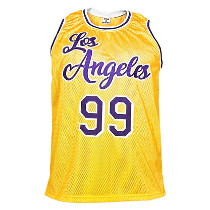 Chevy Chase Fletch Signed Los Angeles Yellow Basketball Jersey (Beckett)