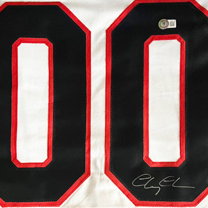 Chevy Chase Signed Griswold Chicago White Hockey Jersey (Beckett)