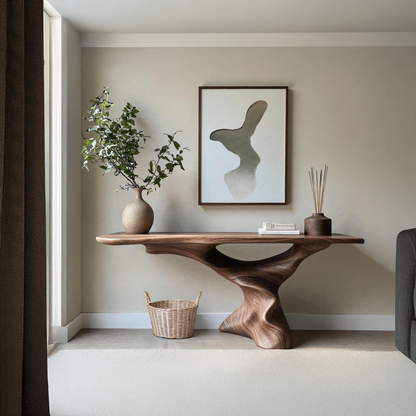 Mid Century Modern Console Table For Living Room
