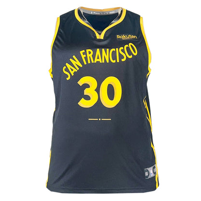 Steph Curry Authentic Golden State Warriors Black XXL Unsigned Fanatics Basketball Jersey