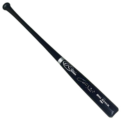 Chris Davis Signed Bone Rubbed Rawlings Black Baseball Bat (JSA)