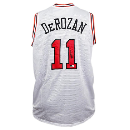 DeMar DeRozan Signed Chicago White Basketball Jersey (Beckett)