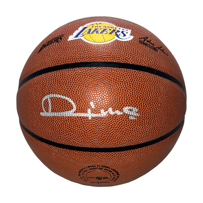 Vlade Divac Signed Los Angeles Lakers Wilson NBA Team Logo Basketball (Beckett)