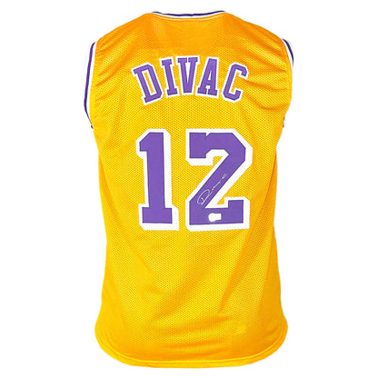 Vlade Divac Signed Los Angeles Yellow Basketball Jersey (Beckett)