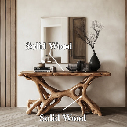 Rustic Console Table Handcrafted