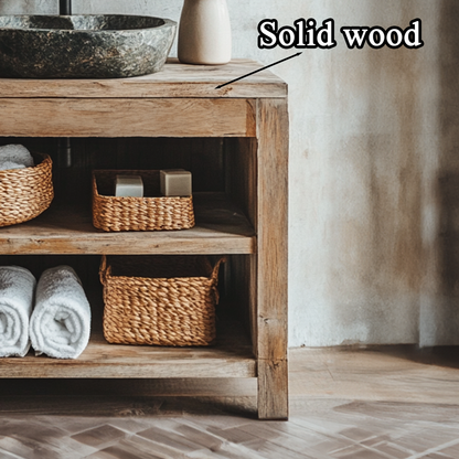 Custom Reclaimed Wood Vanity Bathroom