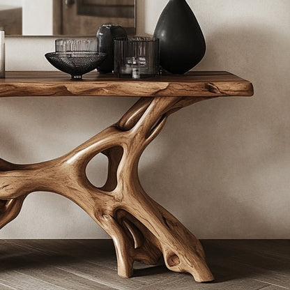 Rustic Console Table Handcrafted