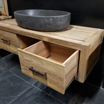 Reclaimed Wood Solid Bathroom Vanity