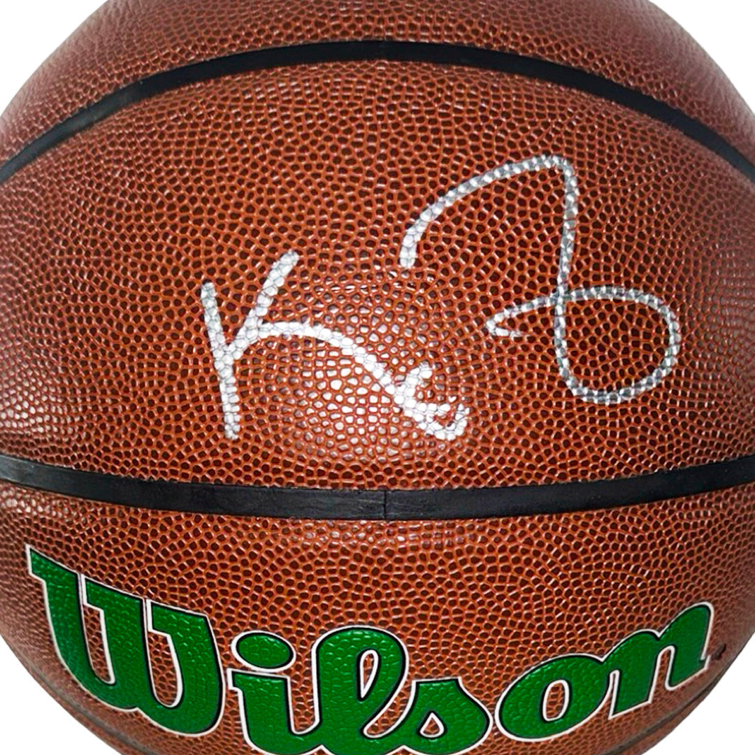 Kevin Garnett Signed Boston Celtics NBA Team Logo Basketball (JSA)
