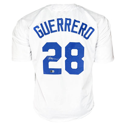 Pedro Guerrero Signed Los Angeles White Baseball Jersey (Beckett)