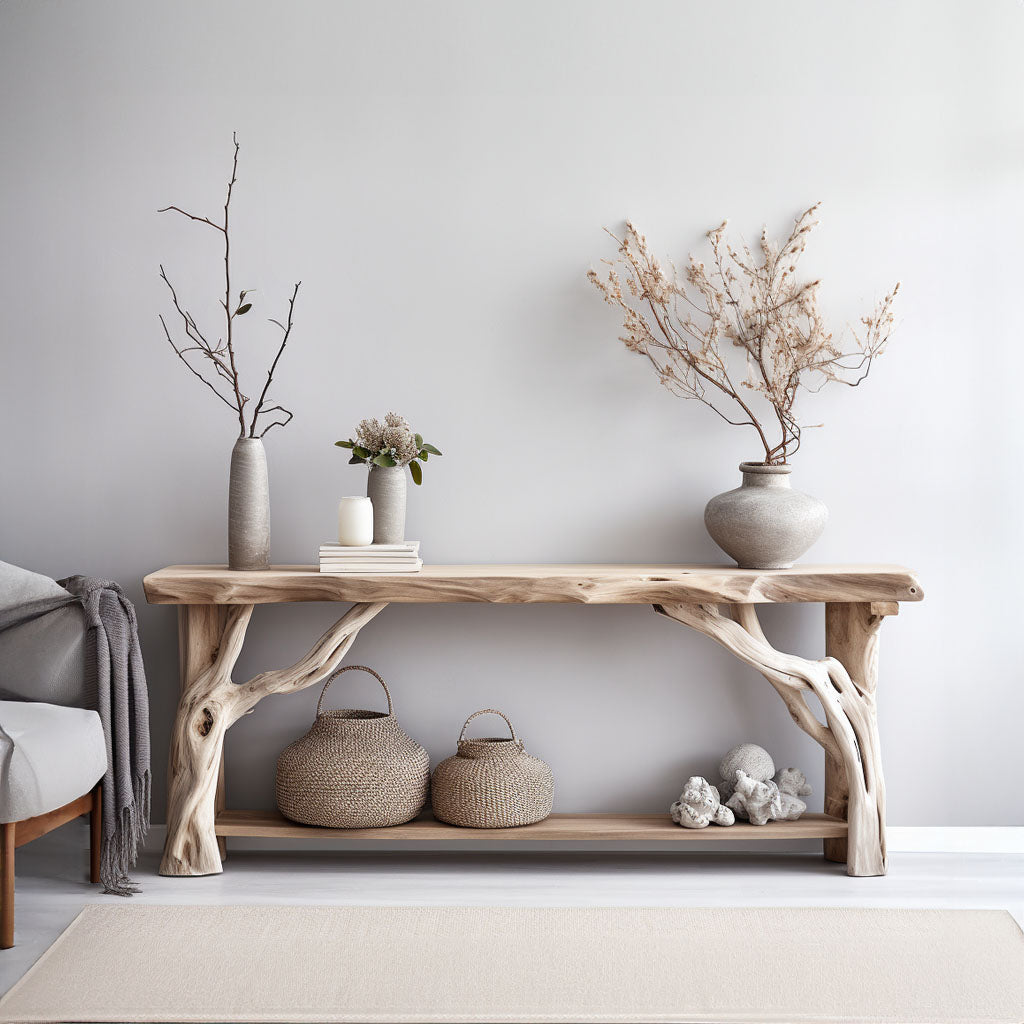 Decorative Console Table For Rustic And Modern Homes