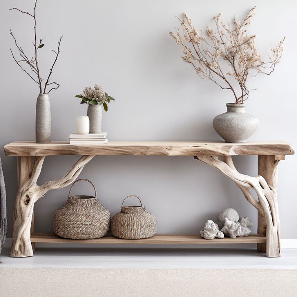 Decorative Console Table For Rustic And Modern Homes