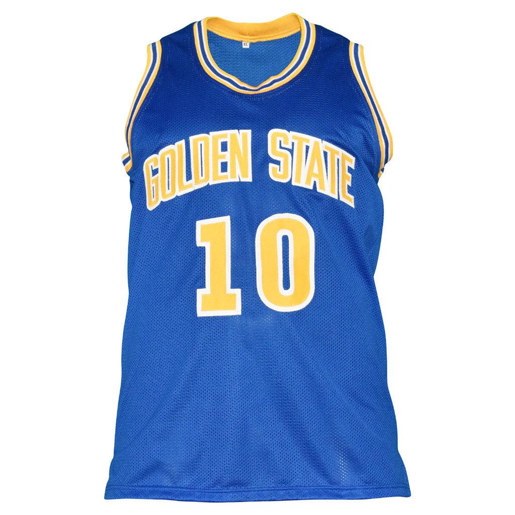 Tim Hardaway Signed Golden State Blue Basketball Jersey (JSA)