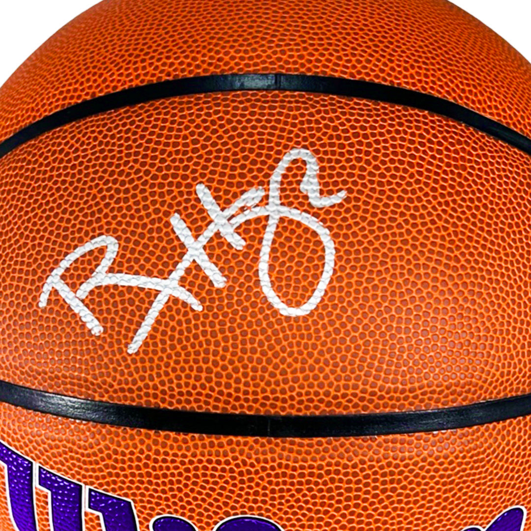 Ron Harper Signed Los Angeles Lakers Wilson NBA Team Logo Basketball (JSA)