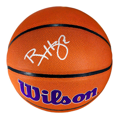 Ron Harper Signed Los Angeles Lakers Wilson NBA Team Logo Basketball (JSA)