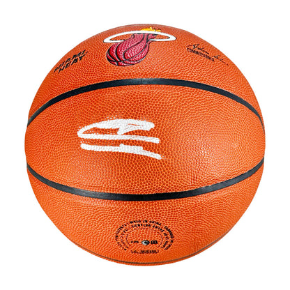 Tyler Herro Signed Wilson NBA Team Logo Basketball (JSA)