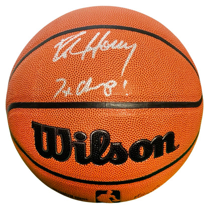 Robert Horry Signed 7x Champ! Inscribed Wilson NBA Authentic Series Basketball (Beckett)