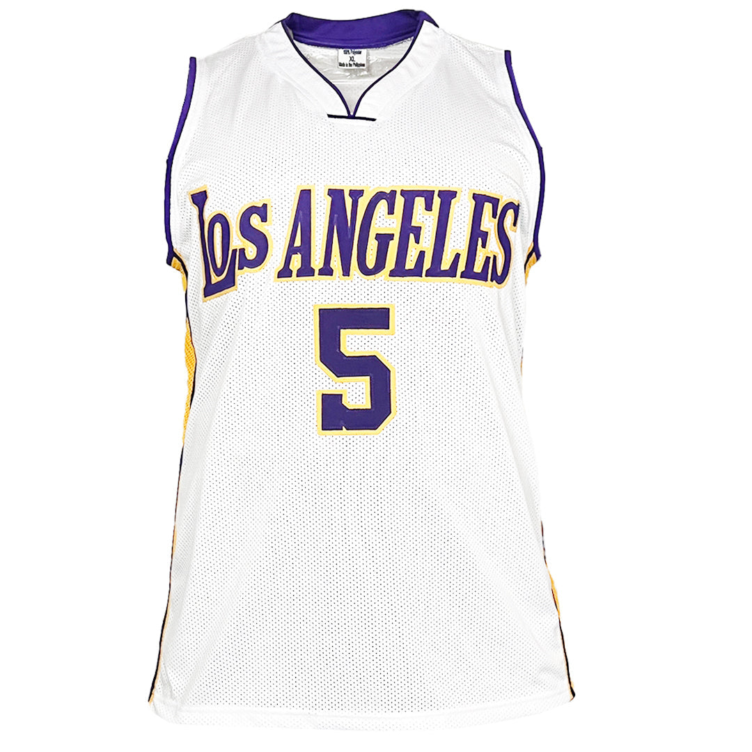 Robert Horry Signed Los Angeles White Basketball Jersey (Beckett)