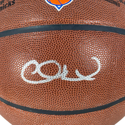 Alan Houston Signed New York Knicks NBA Team Logo Basketball (Beckett)