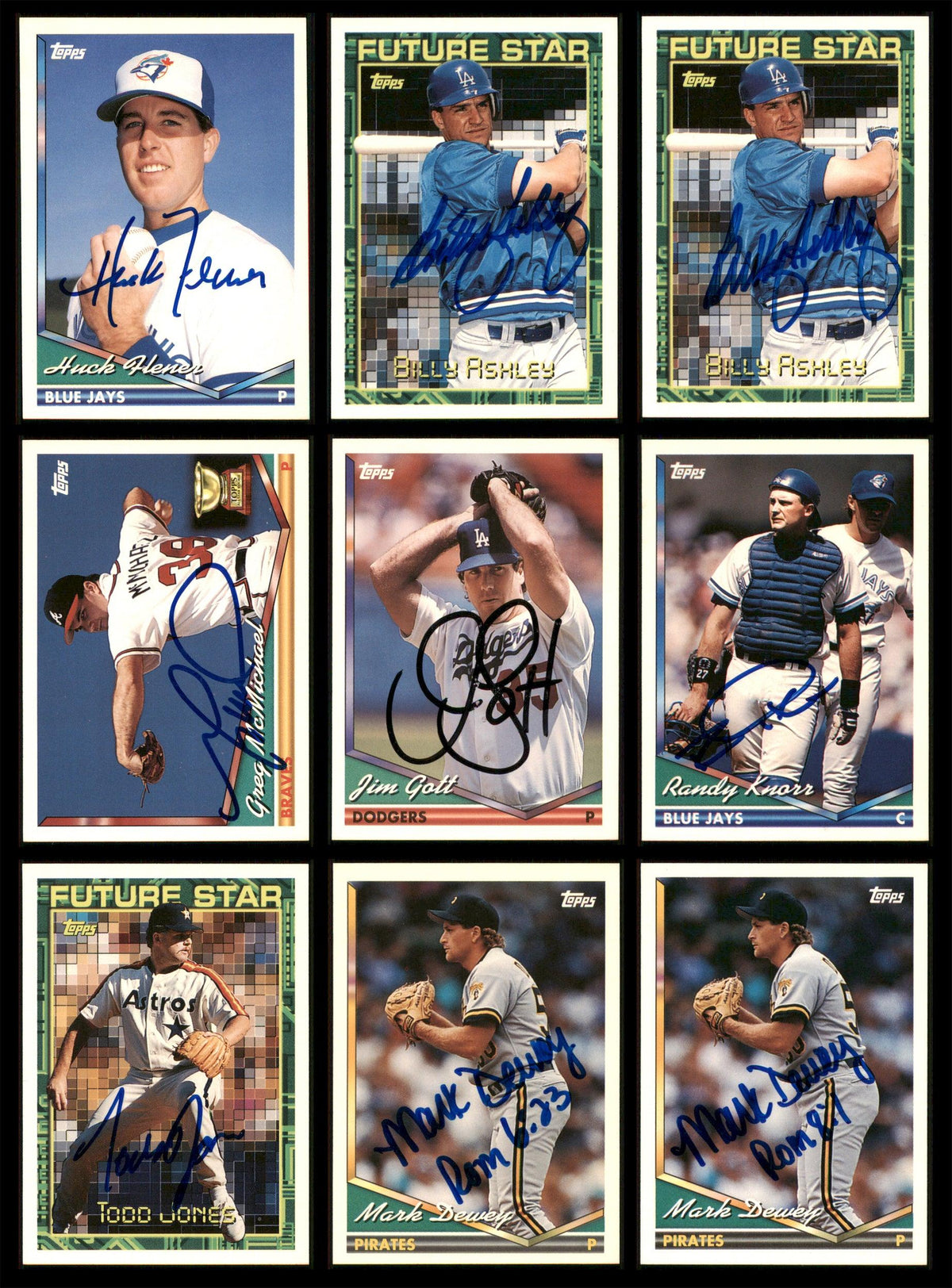 1994 Topps Baseball Autographed Cards Lot Of 42 SKU #185558